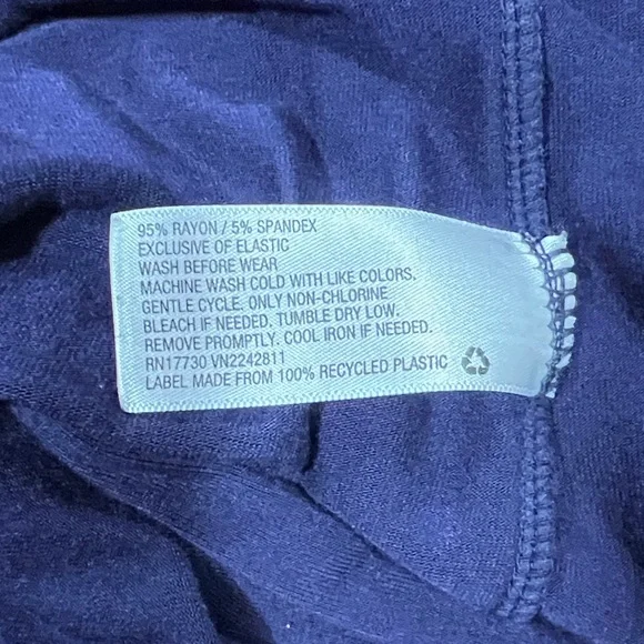 Art Class Navy Sleeveless Ruffle Mock Neck Dress - Picture 4 of 4